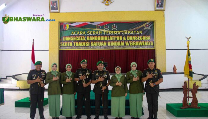 SERTIJAB DANSECATA, DANDODIKLATPUR, DAN DANSECABA SERTA TRADISI SATUAN RINDAM V/BRAWIJAYA